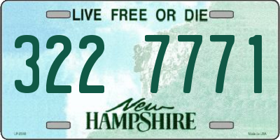 NH license plate 3227771