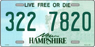 NH license plate 3227820