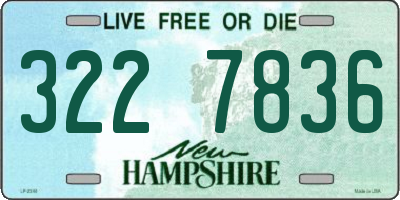 NH license plate 3227836