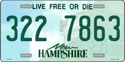 NH license plate 3227863
