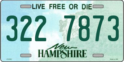NH license plate 3227873