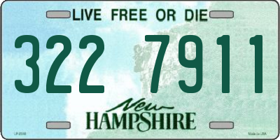 NH license plate 3227911