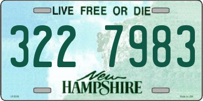 NH license plate 3227983