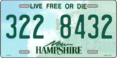 NH license plate 3228432