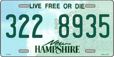 NH license plate 3228935