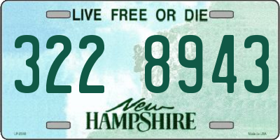 NH license plate 3228943