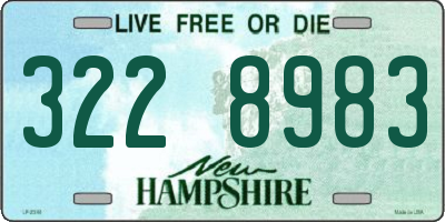 NH license plate 3228983