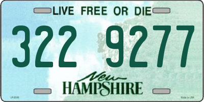 NH license plate 3229277