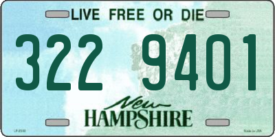 NH license plate 3229401