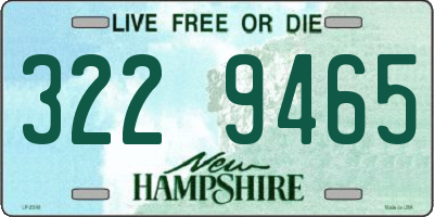 NH license plate 3229465