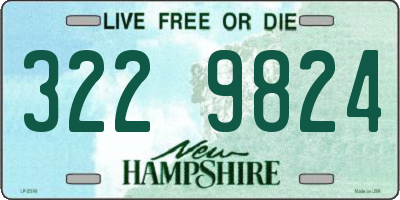 NH license plate 3229824