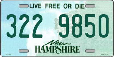 NH license plate 3229850