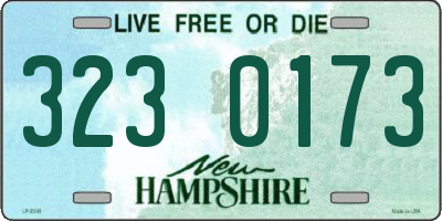 NH license plate 3230173