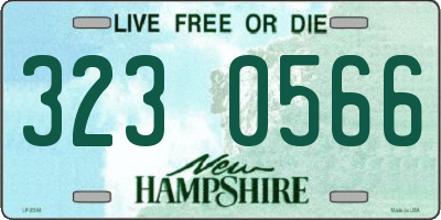 NH license plate 3230566