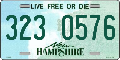NH license plate 3230576