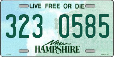 NH license plate 3230585