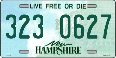 NH license plate 3230627