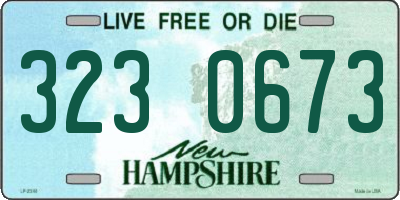 NH license plate 3230673