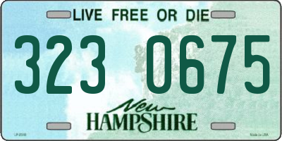 NH license plate 3230675