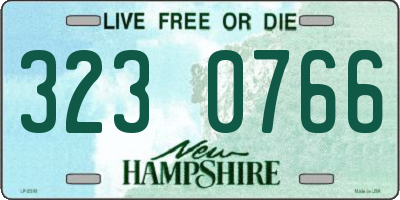 NH license plate 3230766