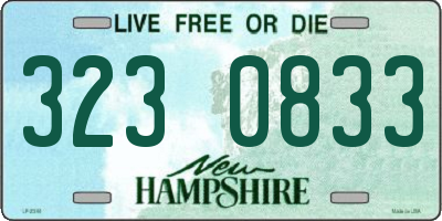 NH license plate 3230833
