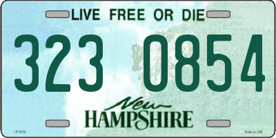 NH license plate 3230854