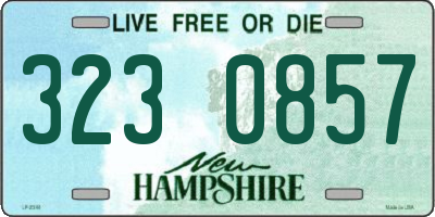 NH license plate 3230857