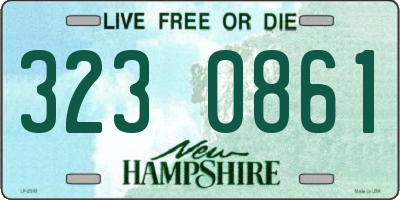 NH license plate 3230861