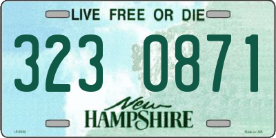 NH license plate 3230871