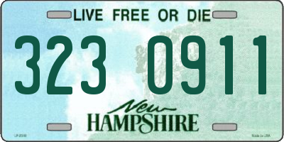 NH license plate 3230911