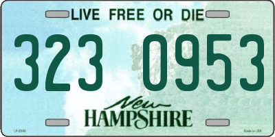 NH license plate 3230953