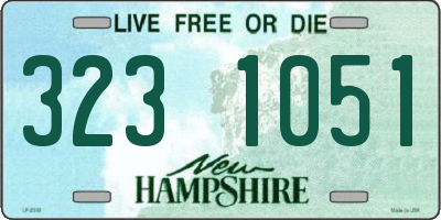 NH license plate 3231051