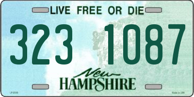 NH license plate 3231087