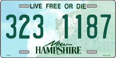 NH license plate 3231187