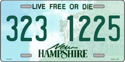 NH license plate 3231225