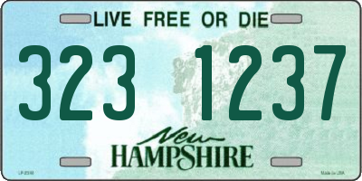 NH license plate 3231237