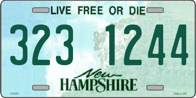 NH license plate 3231244