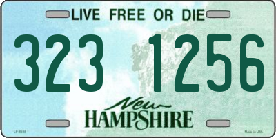 NH license plate 3231256