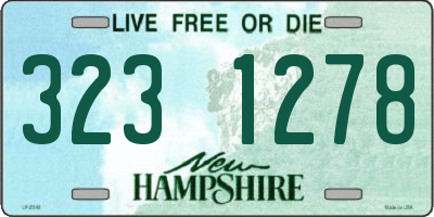 NH license plate 3231278