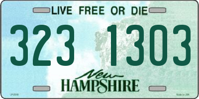 NH license plate 3231303