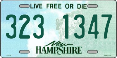 NH license plate 3231347