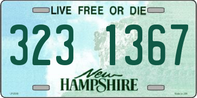 NH license plate 3231367