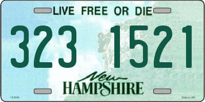 NH license plate 3231521