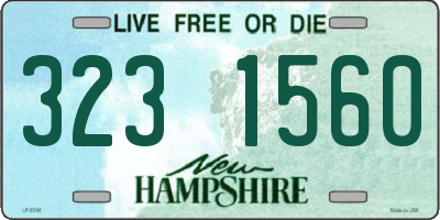 NH license plate 3231560