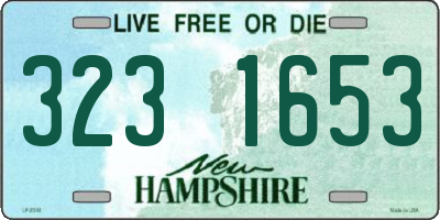 NH license plate 3231653
