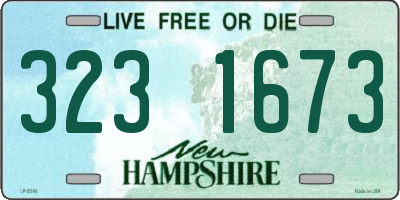NH license plate 3231673