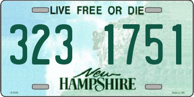 NH license plate 3231751