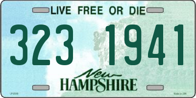 NH license plate 3231941