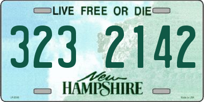 NH license plate 3232142