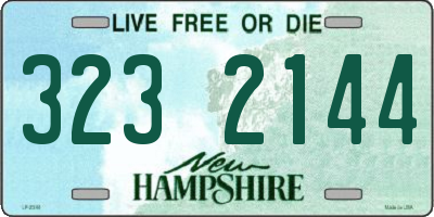 NH license plate 3232144